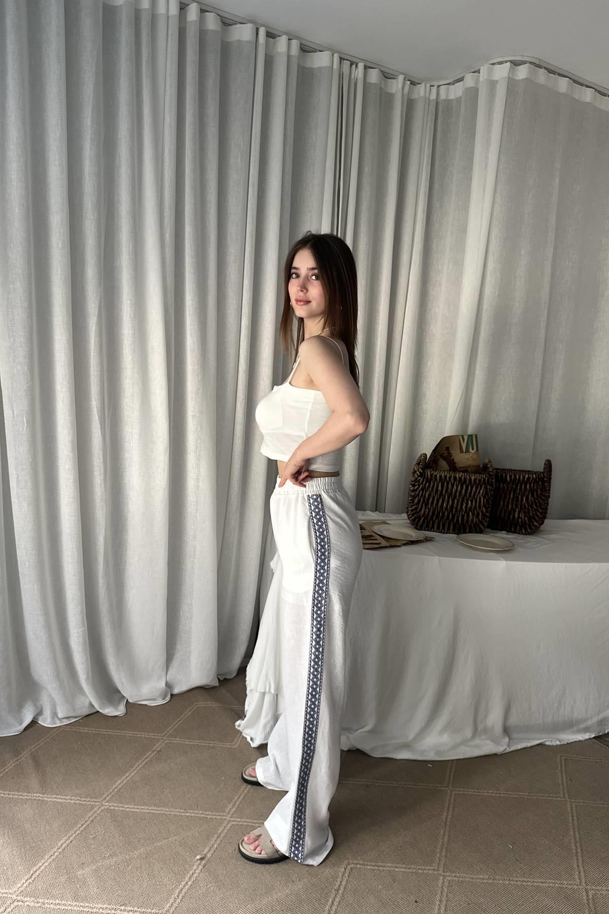 ŞERİT DETAYLI PANTOLON