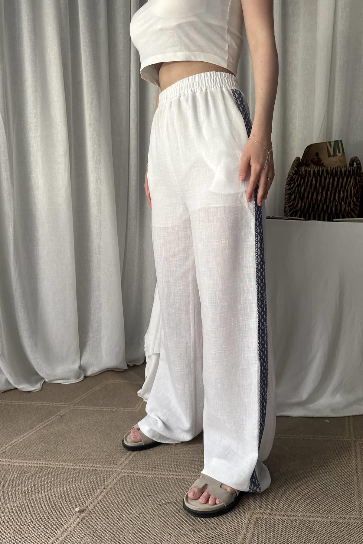 ŞERİT DETAYLI PANTOLON