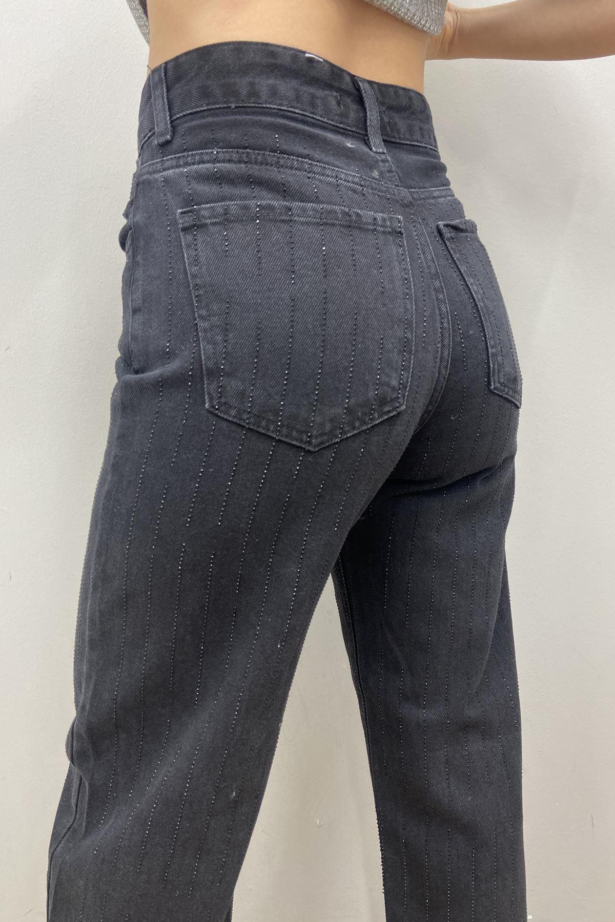 TAŞ DETAYLI KOT PANTOLON