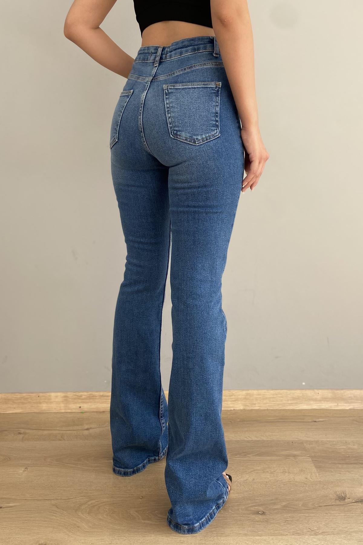 VINTAGE KUMAŞ LİKRALI KOT PANTOLON