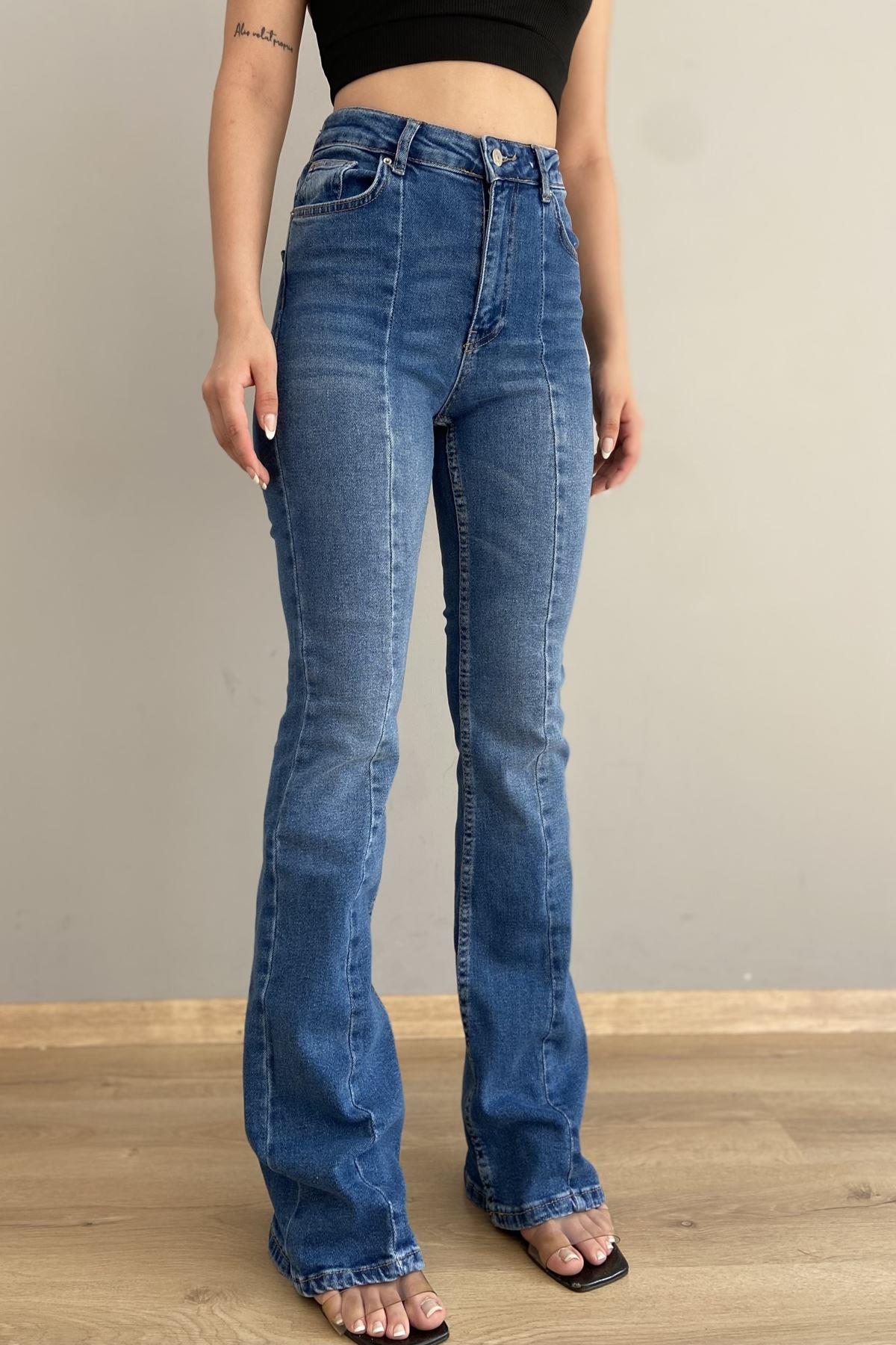 VINTAGE KUMAŞ LİKRALI KOT PANTOLON