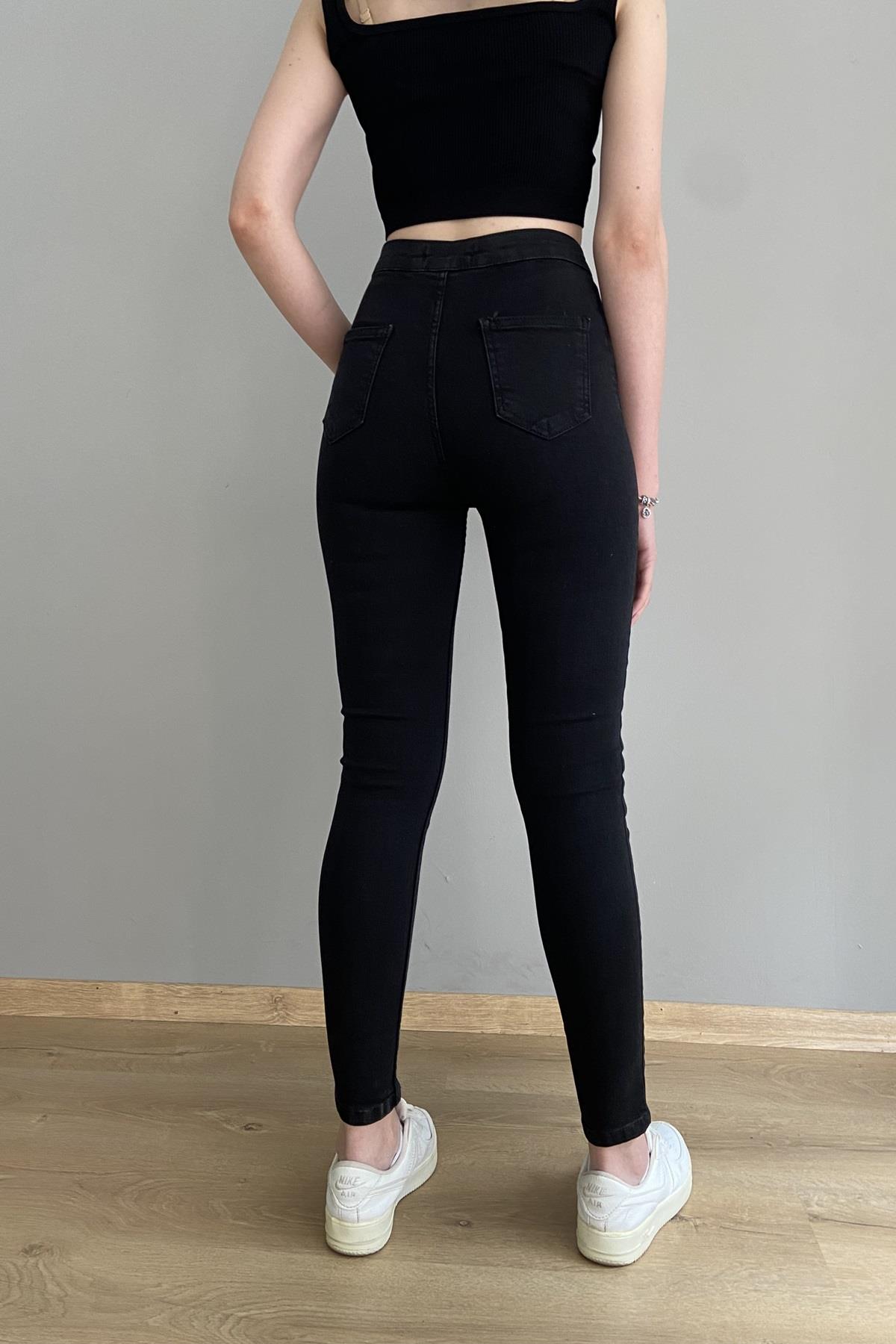 YÜKSEK BEL FULL LIKRA PANTALON