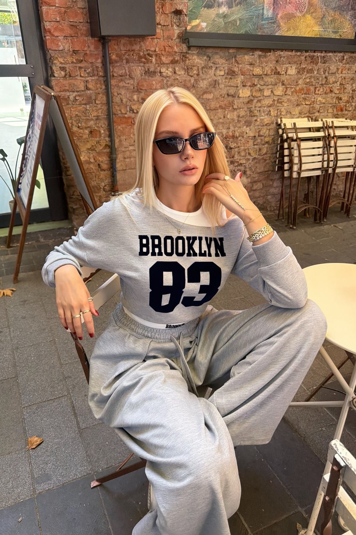 ASİMETRİK ATLET DETAY SWEATSHIRT