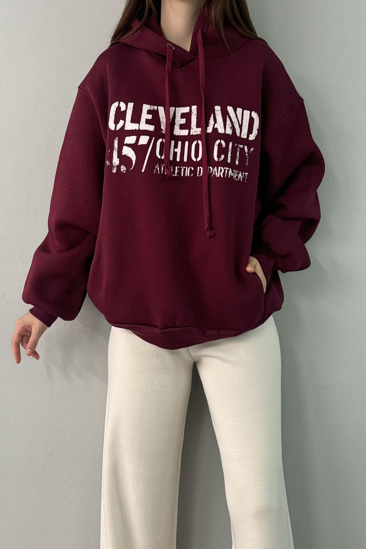 BASKI DETAY SWEATSHIRT