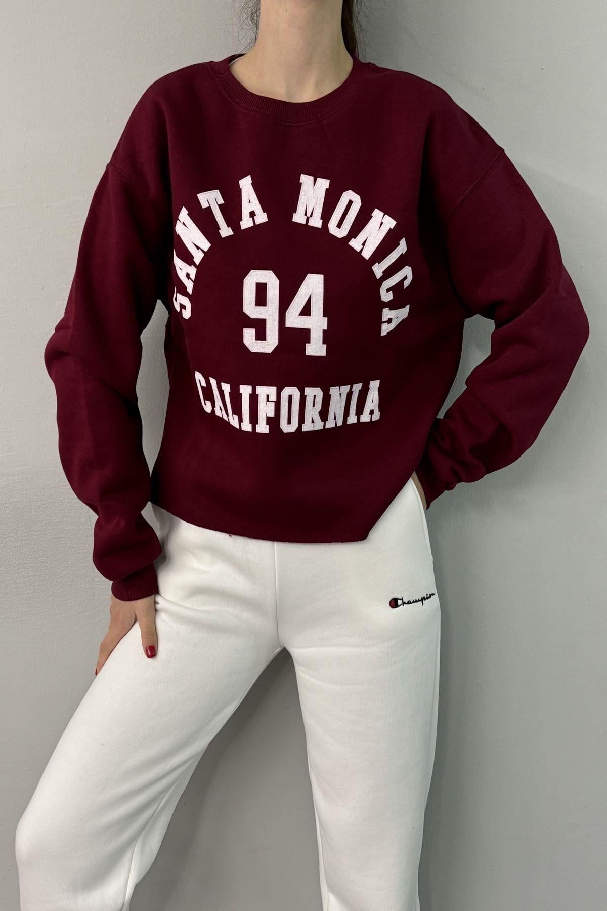 BASKI DETAY SWEATSHIRT