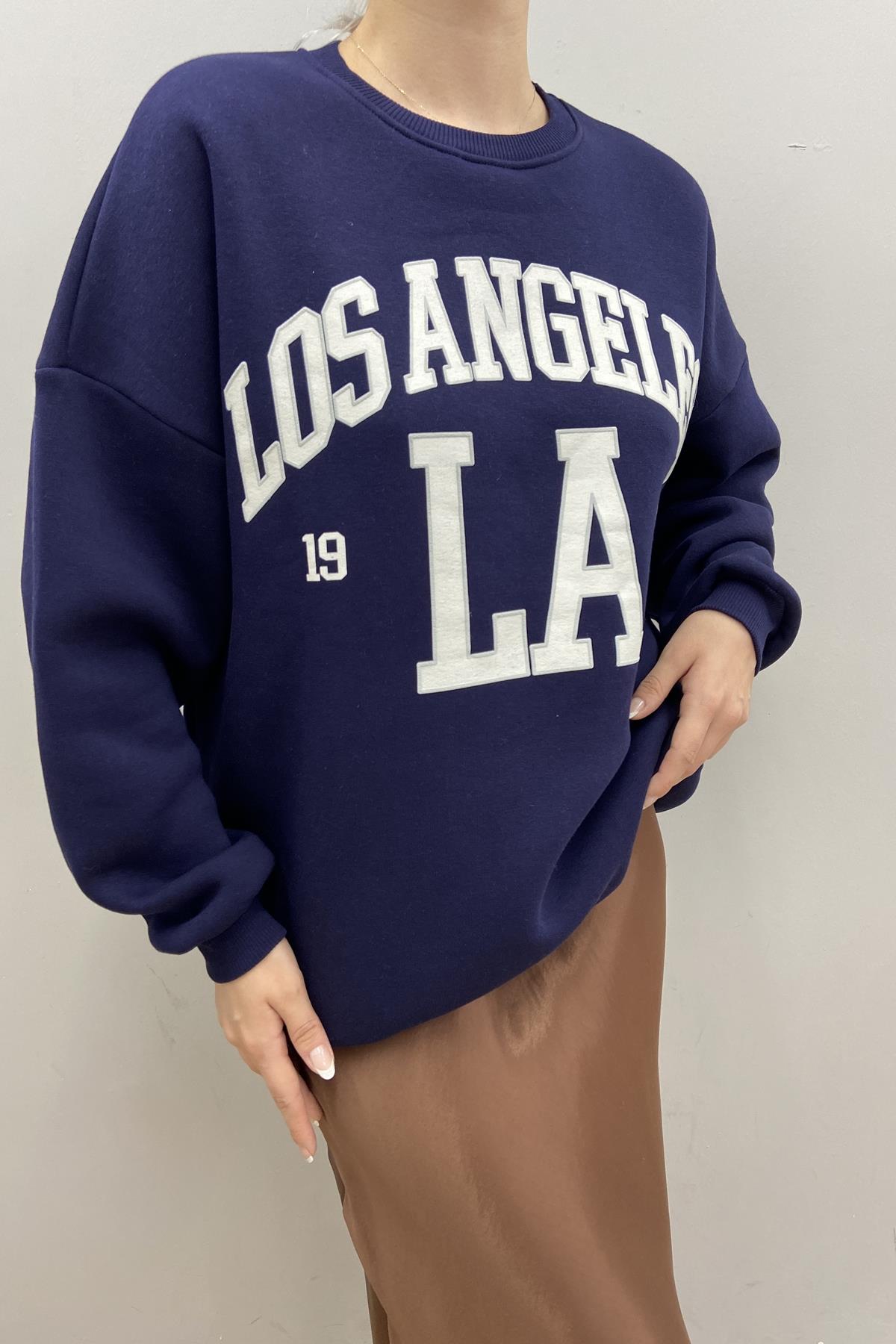 BASKI DETAYLI SWEATSHIRT