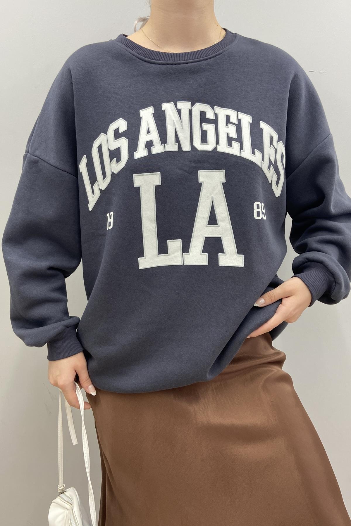 BASKI DETAYLI SWEATSHIRT