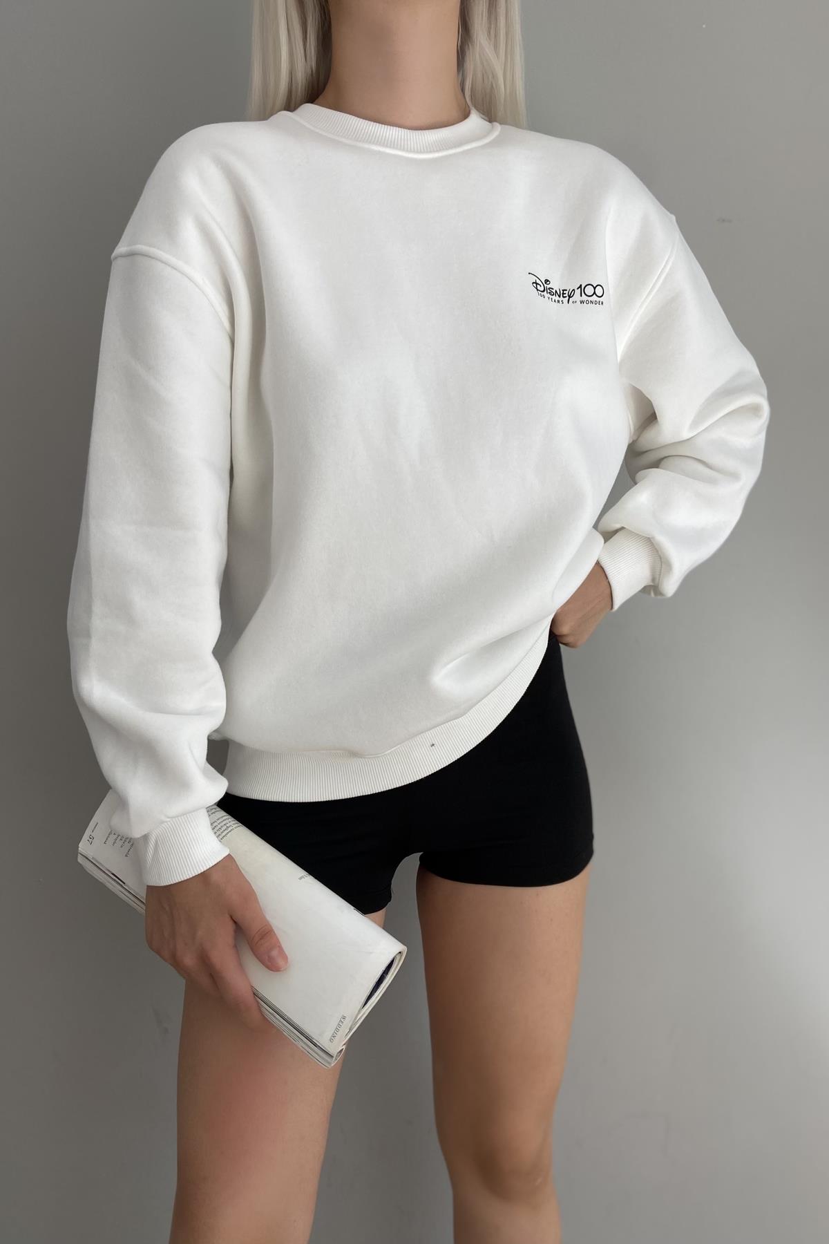 BASKI DETAYLI SWEATSHIRT