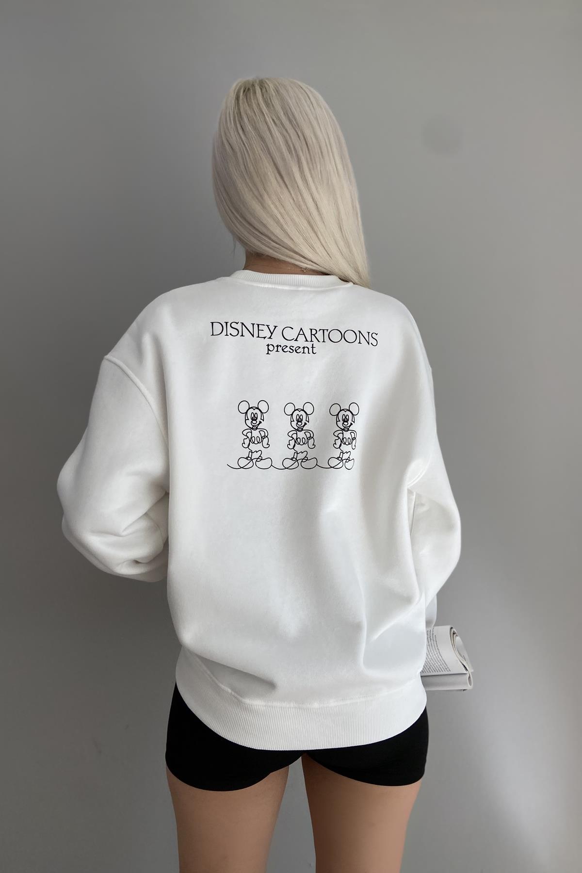 BASKI DETAYLI SWEATSHIRT
