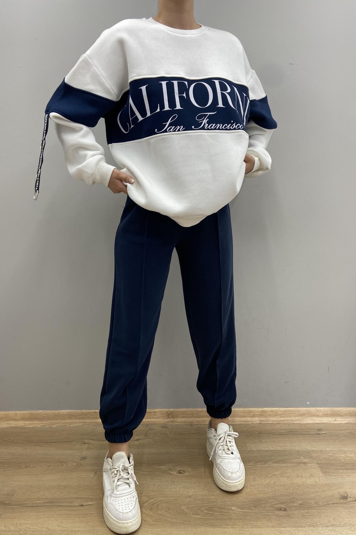 BASKI DETAYLI SWEATSHIRT