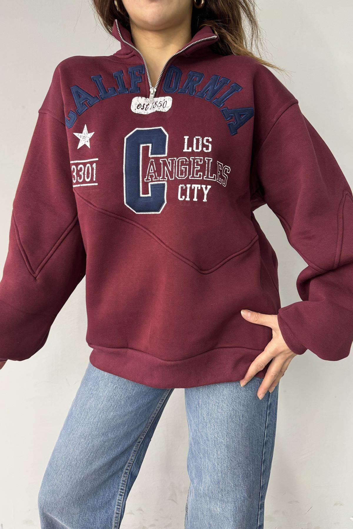 CALIFORNIA NAKIŞLI SWEATSHIRT