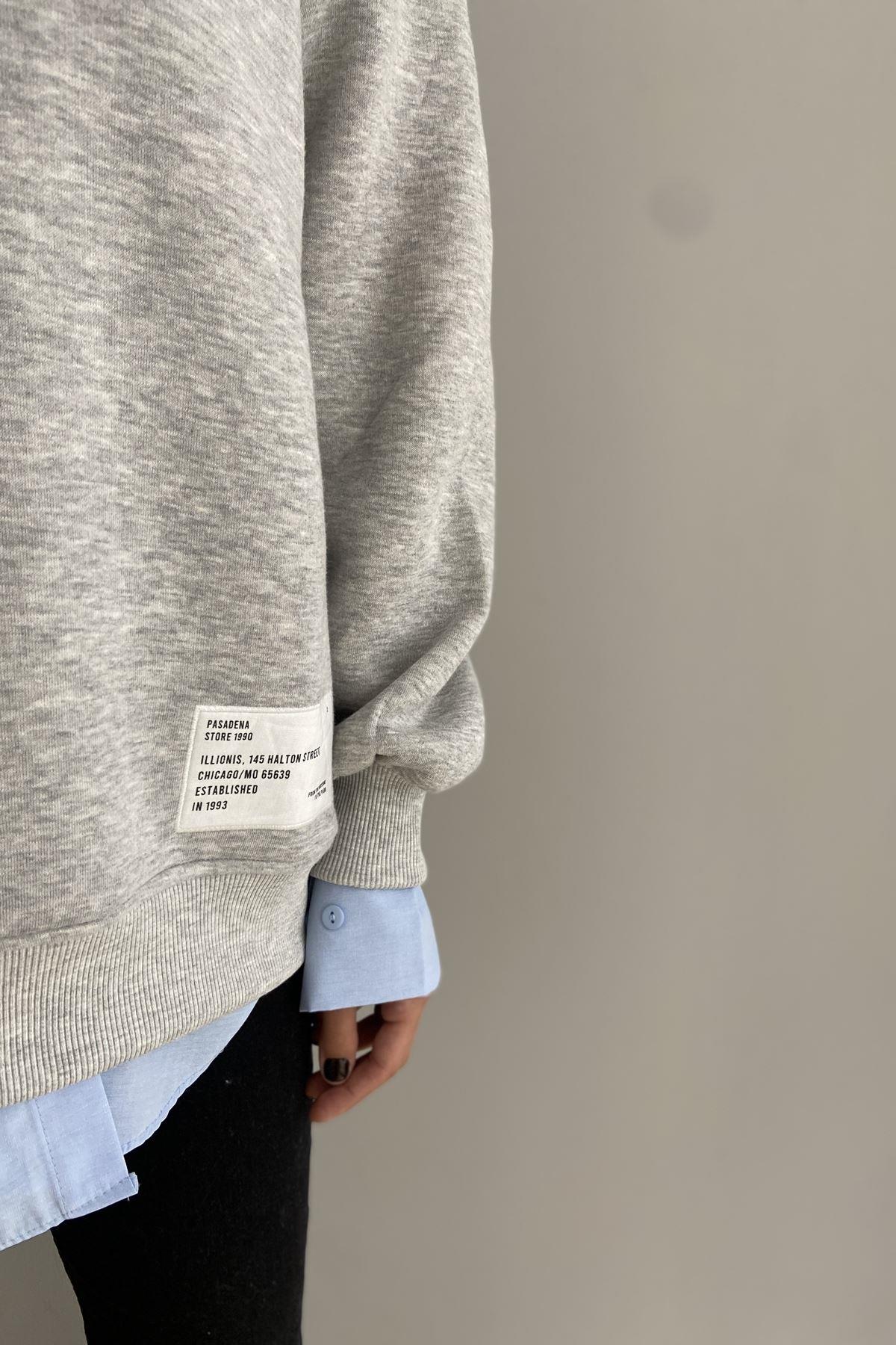 FERMUAR DETAYLI SWEAT