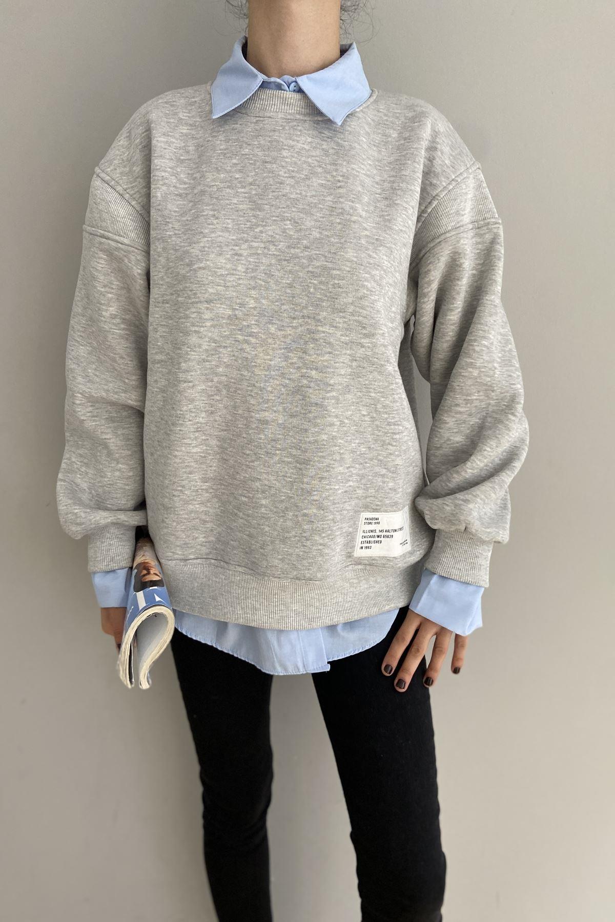 FERMUAR DETAYLI SWEAT