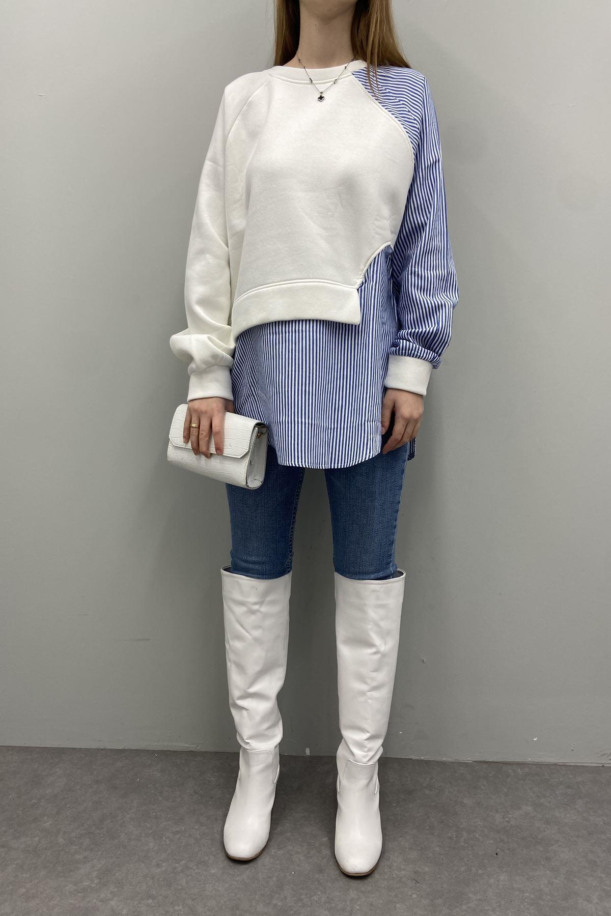 GÖMLEK GARNİLİ SWEATSHIRT