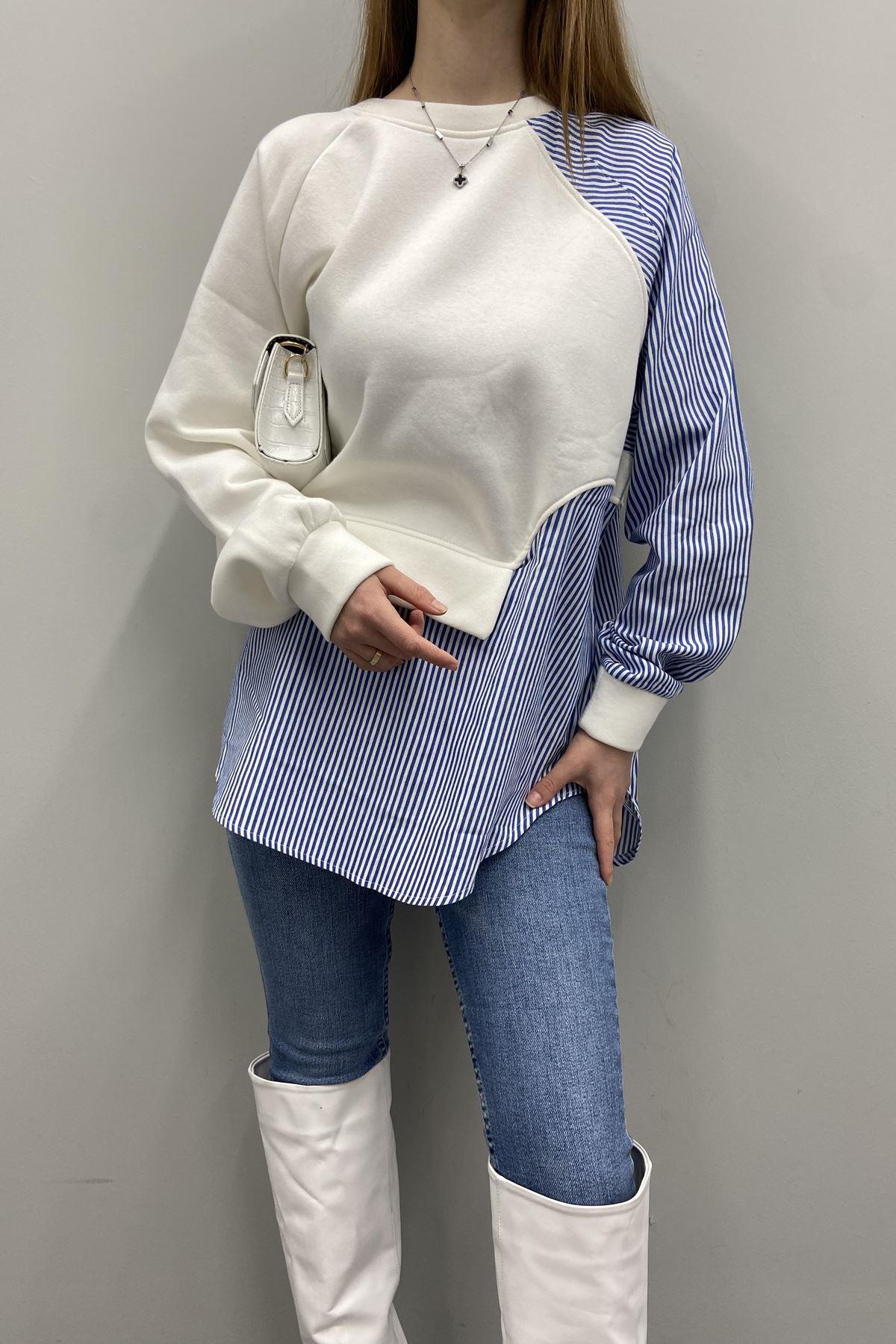 GÖMLEK GARNİLİ SWEATSHIRT