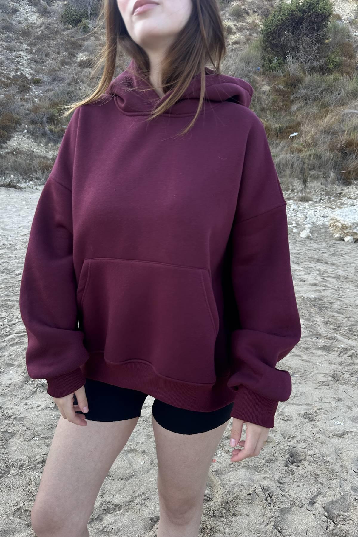 KAPŞONLU CEPLİ SWEATSHIRT