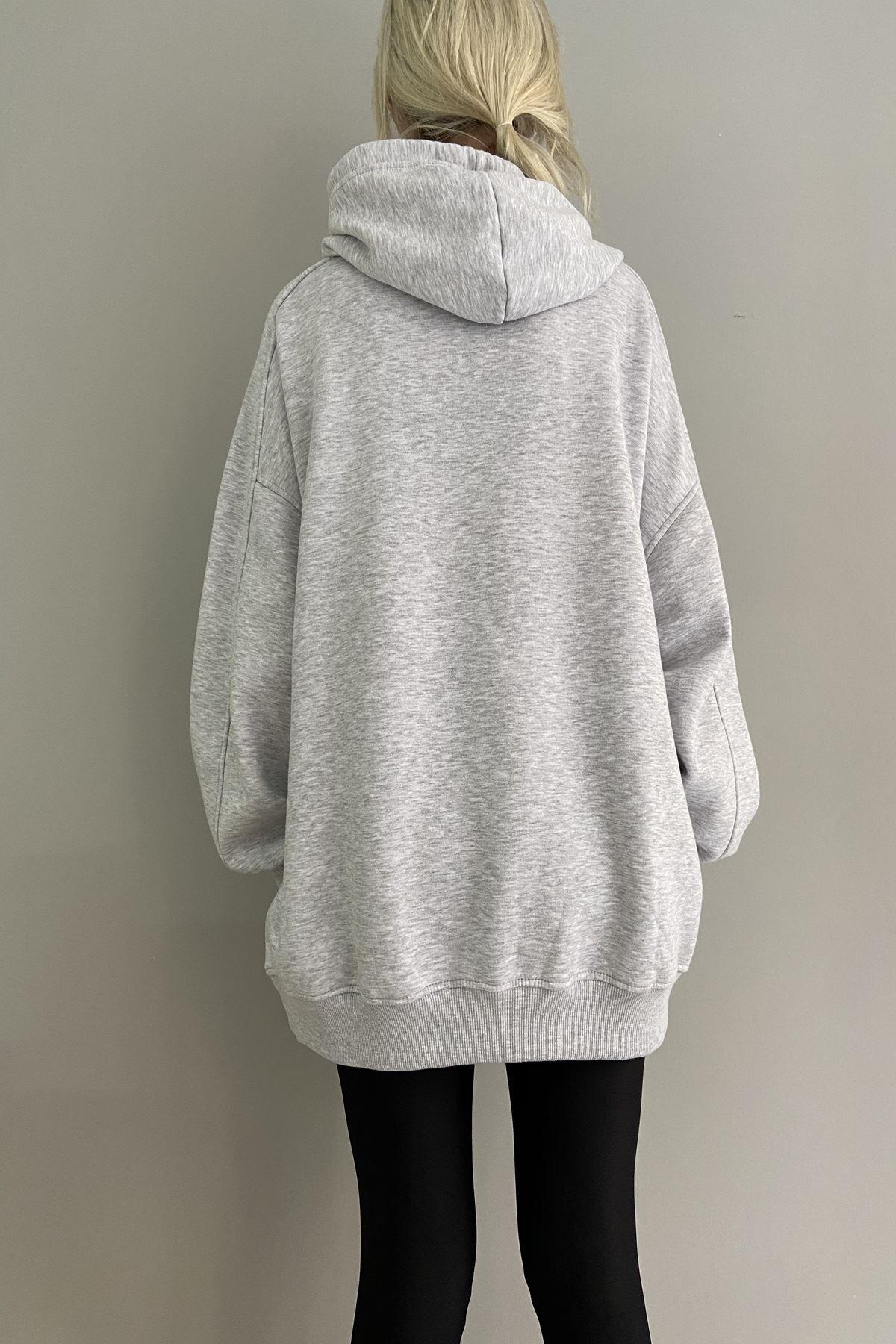 KAPŞONLU OVERSİZE SWEAT