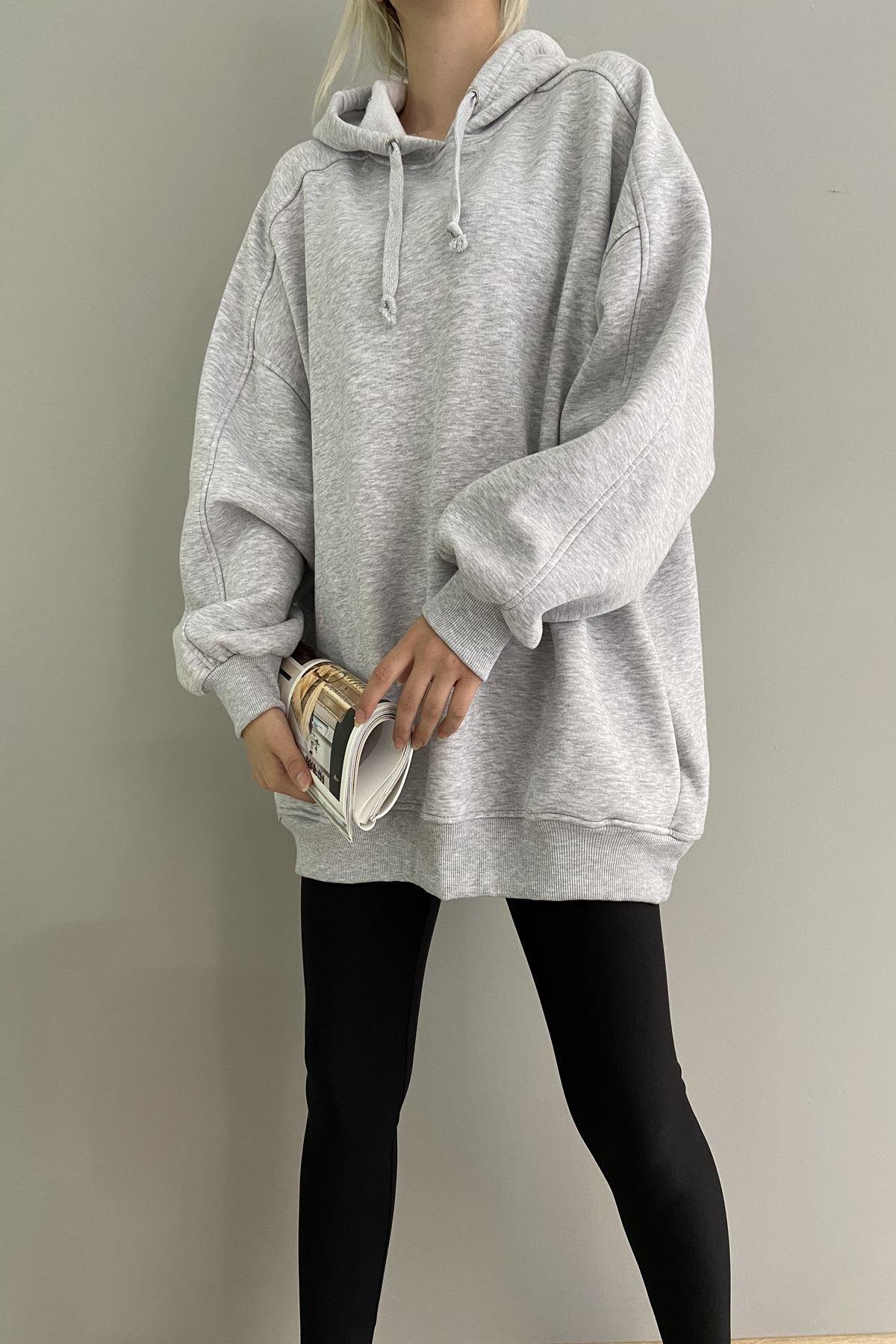 KAPŞONLU OVERSİZE SWEAT
