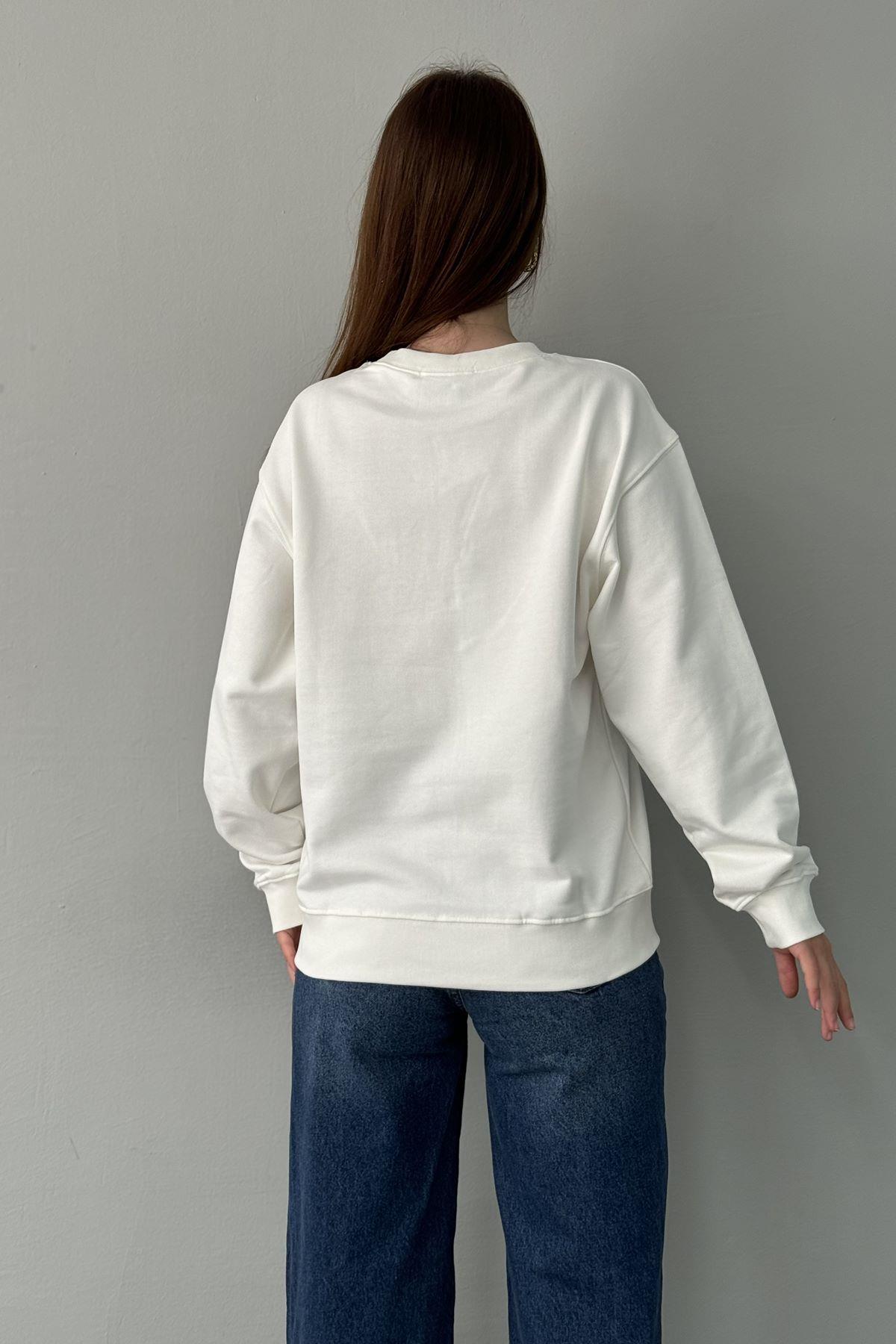 LB NAKIŞLI SWEATSHIRT