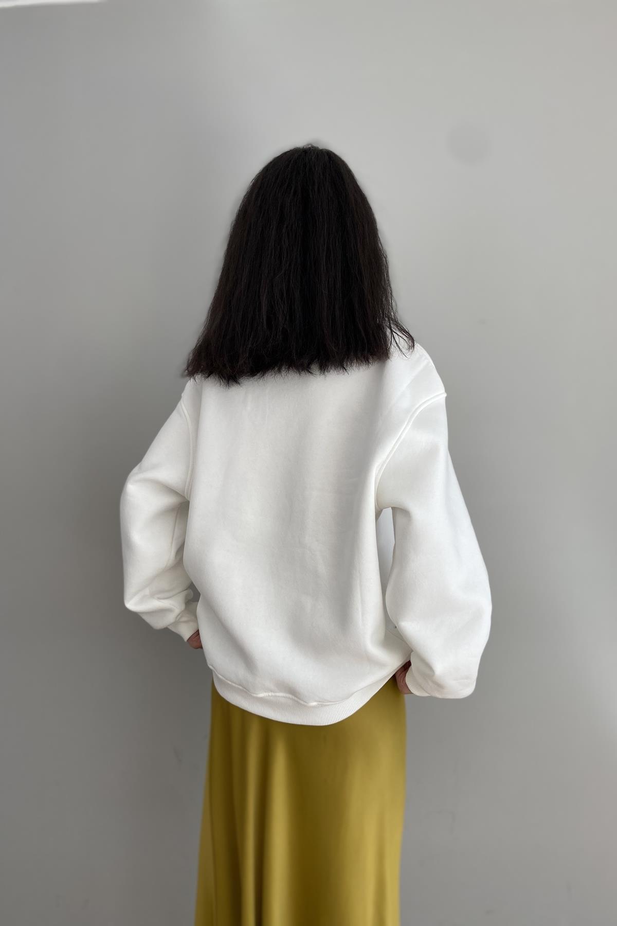 LEOPAR BASKILI SWEATSHIRT