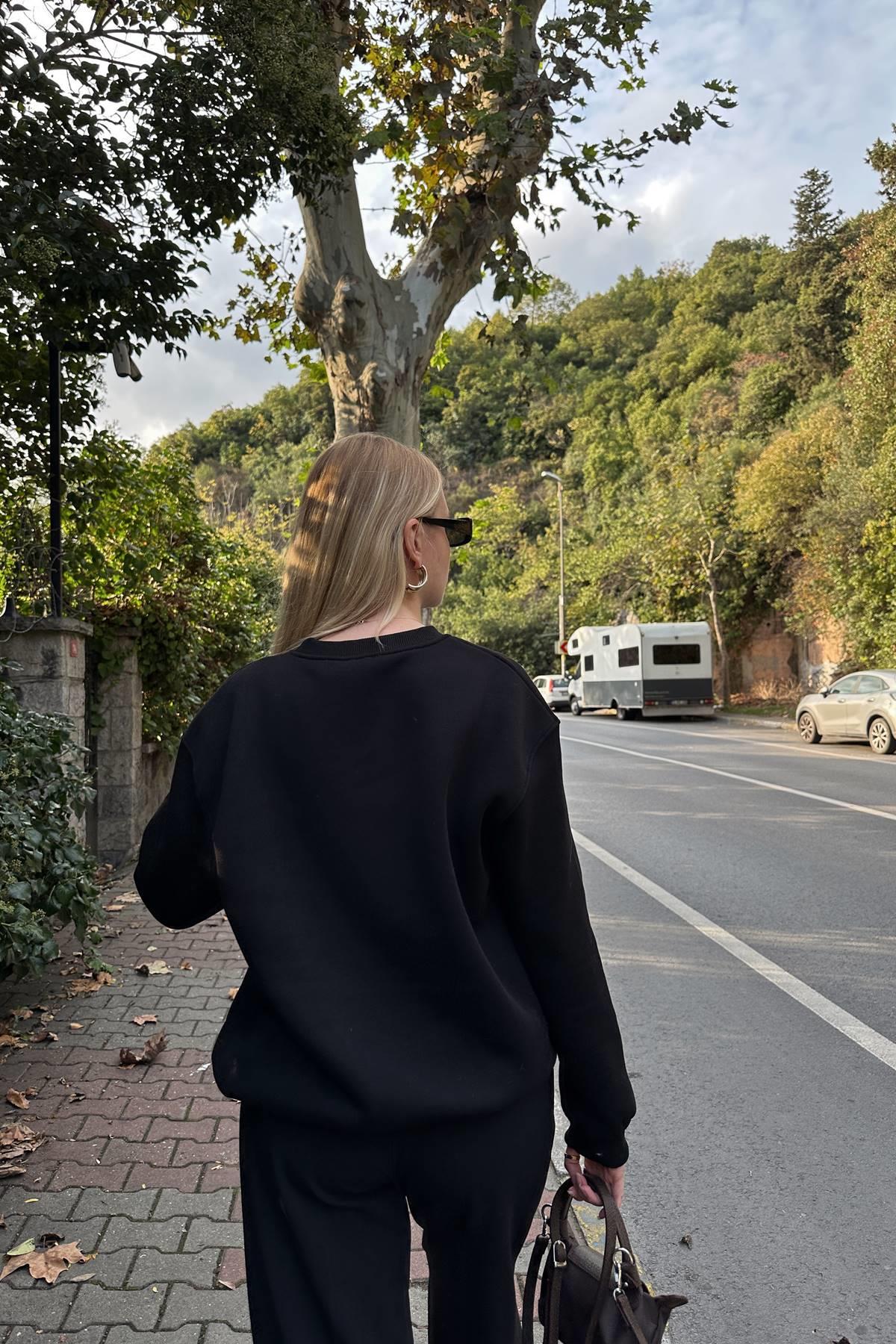 NAKIŞ DETAY SWEATSHIRT
