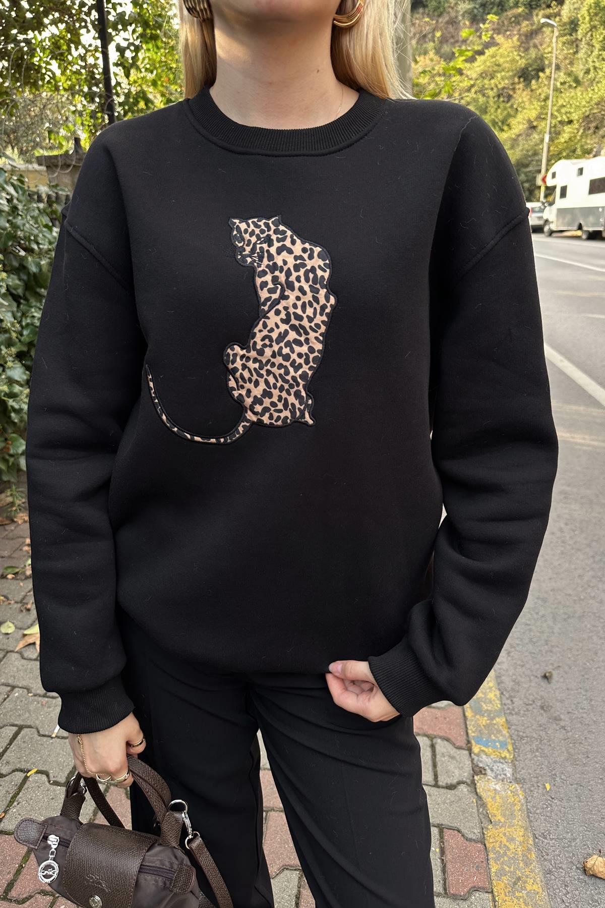 NAKIŞ DETAY SWEATSHIRT