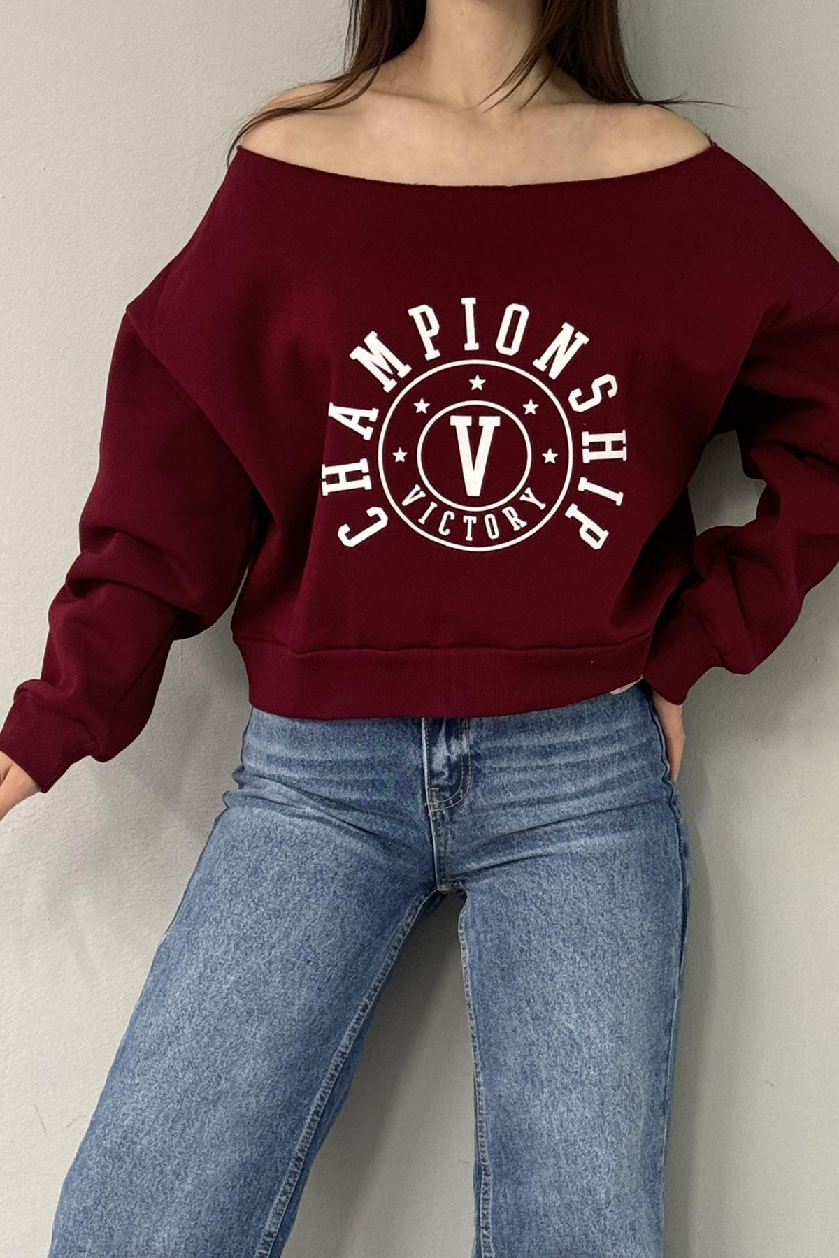 NAKIŞ DETAY SWEATSHIRT