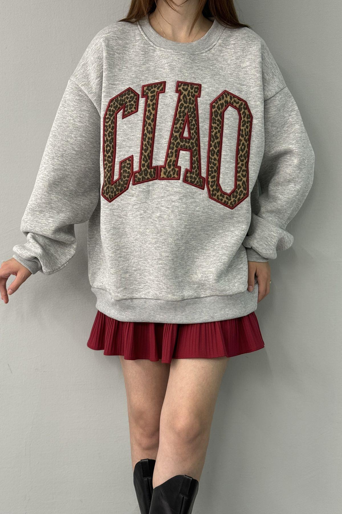 NAKIŞ DETAYLI SWEATSHIRT