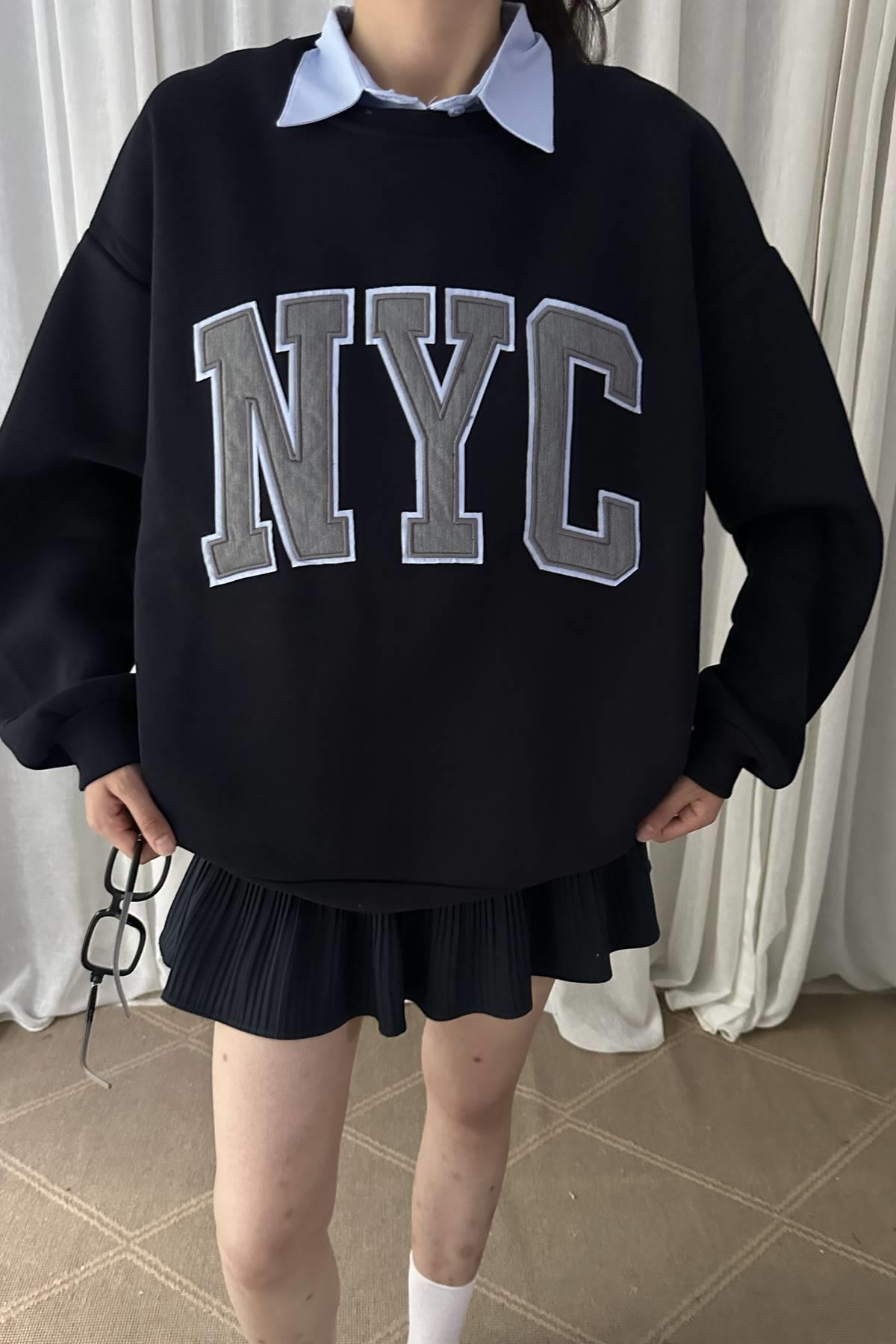 NAKIŞ DETAYLI SWEATSHIRT