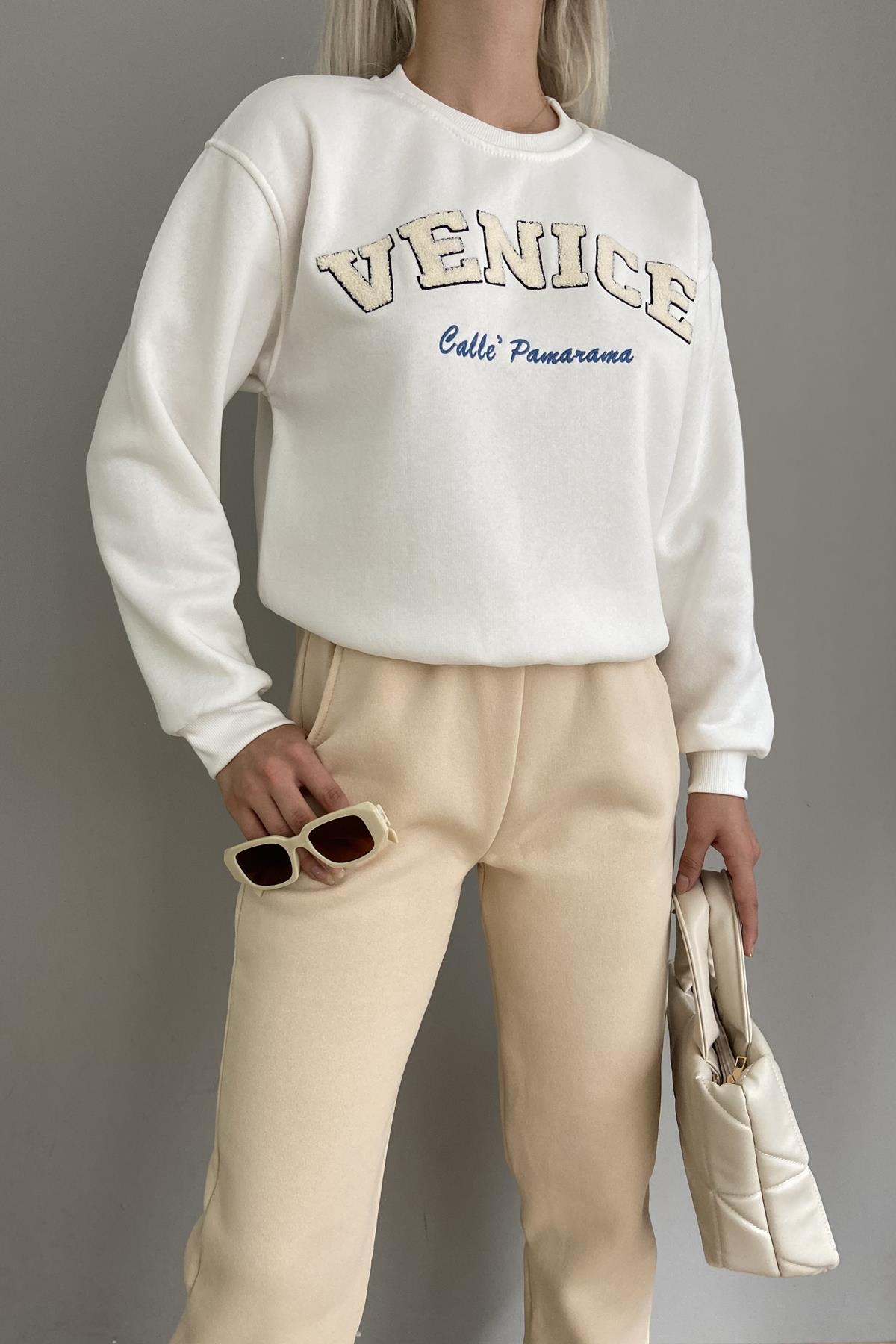 NAKIŞ DETAYLI SWEATSHIRT