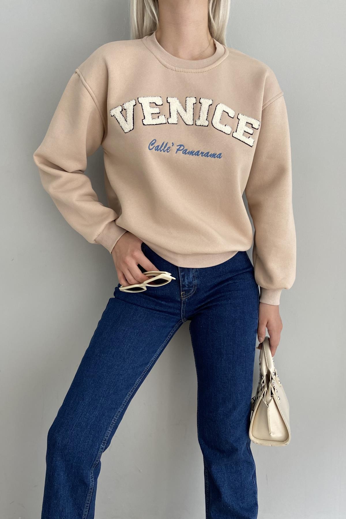 NAKIŞ DETAYLI SWEATSHIRT