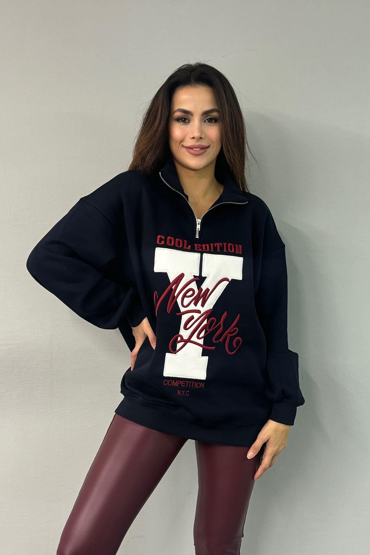 NAKIŞ DETAYLI SWEATSHIRT