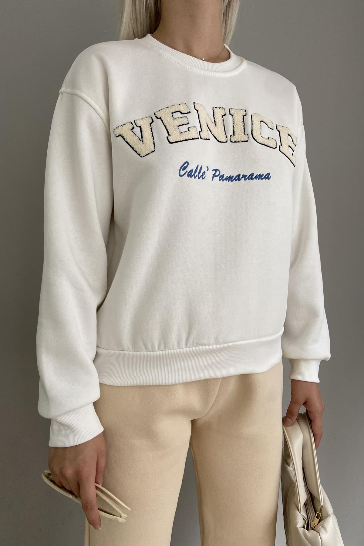 NAKIŞ DETAYLI SWEATSHIRT