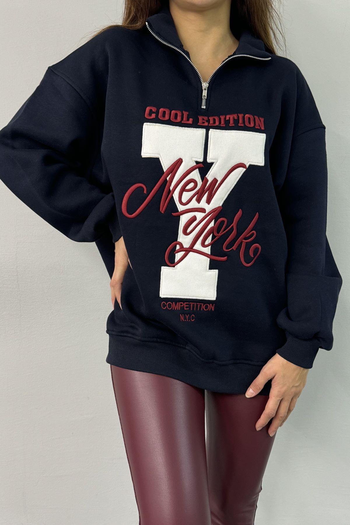 NAKIŞ DETAYLI SWEATSHIRT