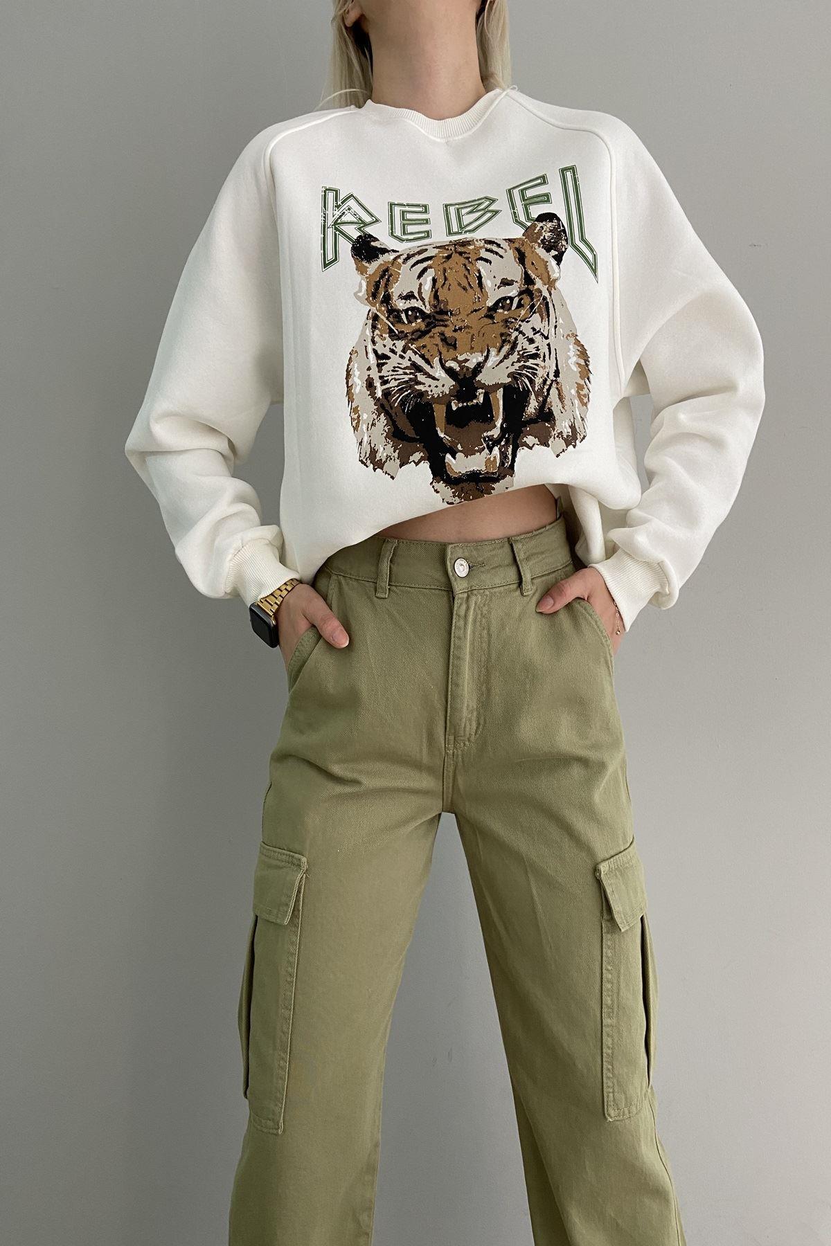REBEL ASLAN NAKIŞLI SWEAT