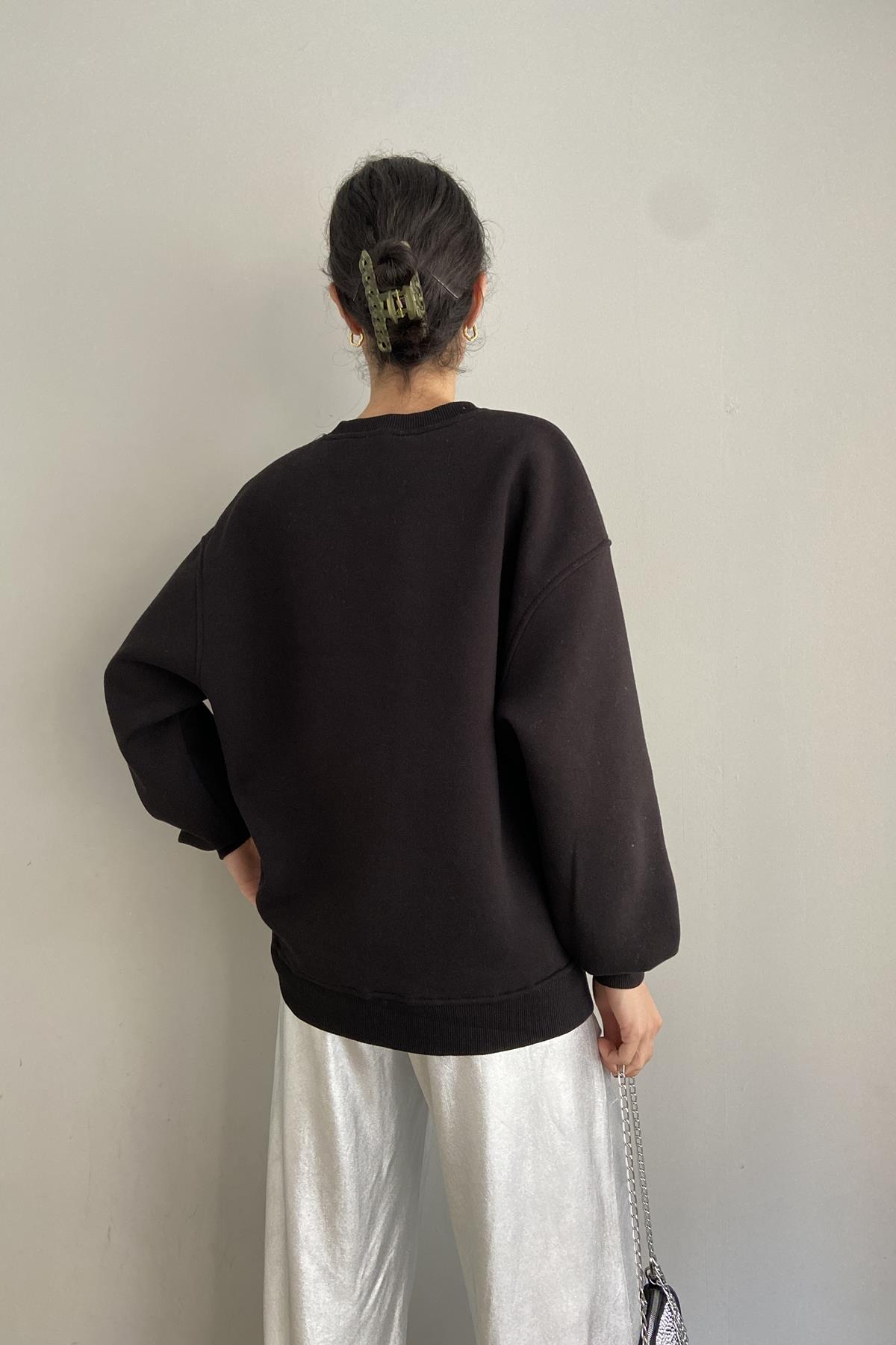 TAŞ DETAY SWEATSHIRT