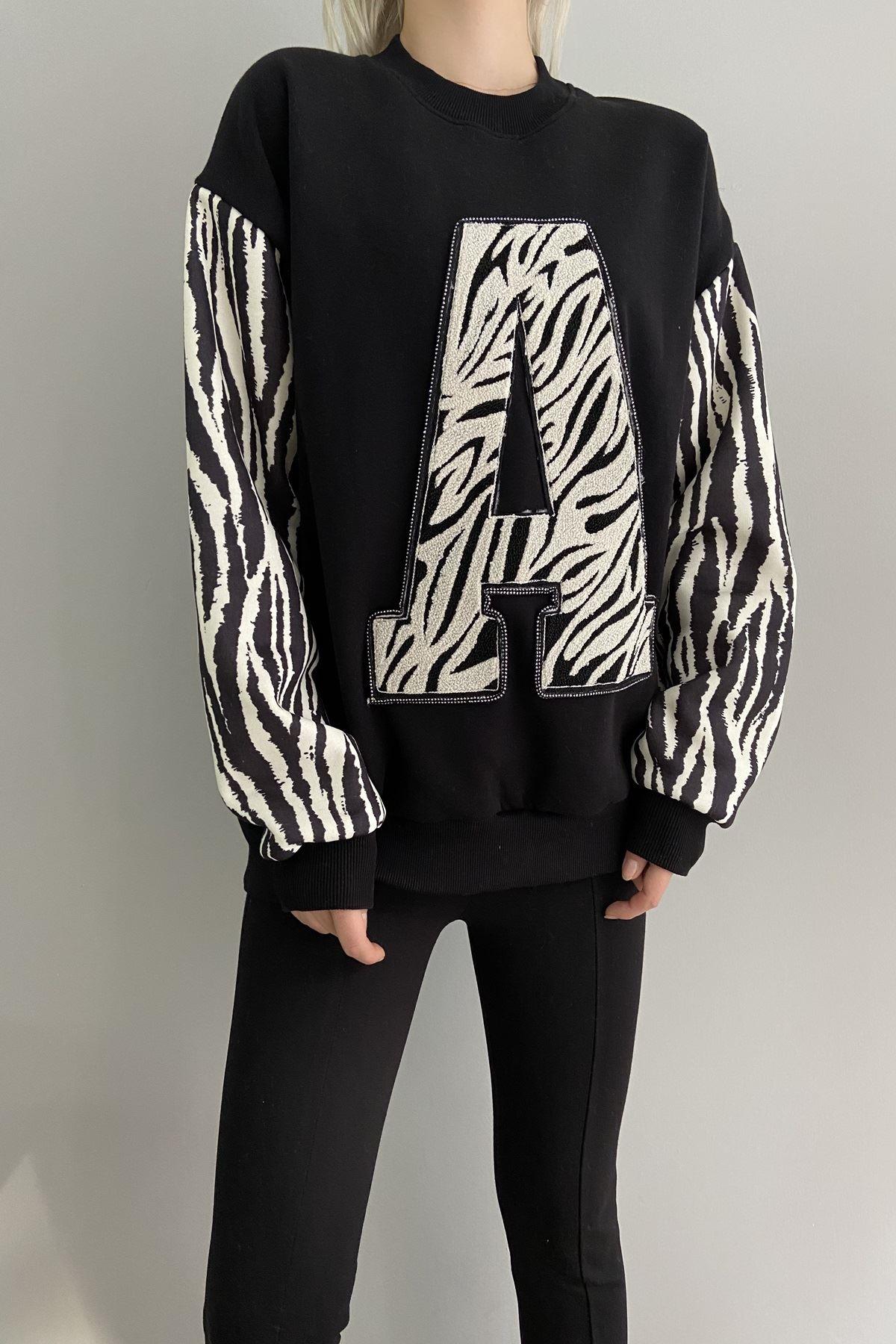 ZEBRA A HARF APLİKE SWEAT