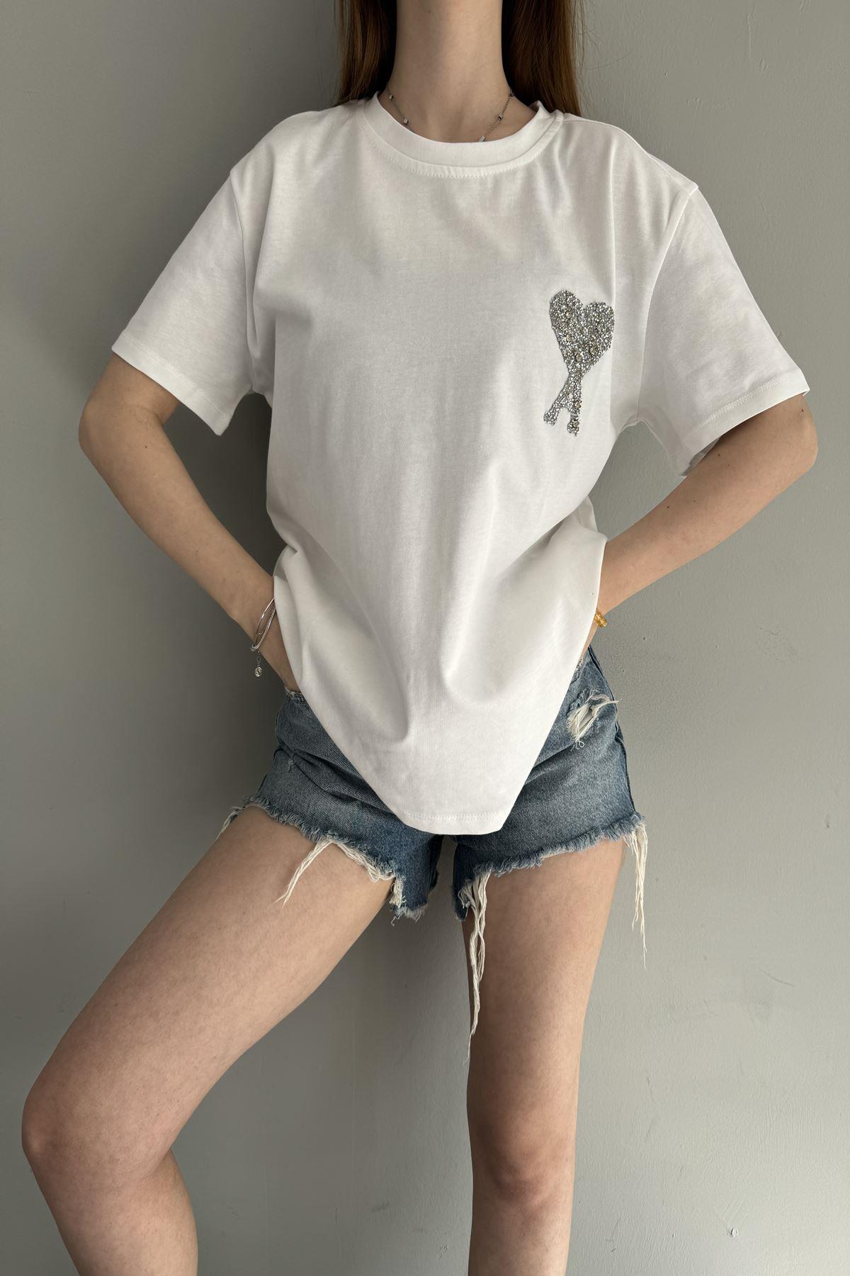 A KALP NAKIŞLI TSHIRT