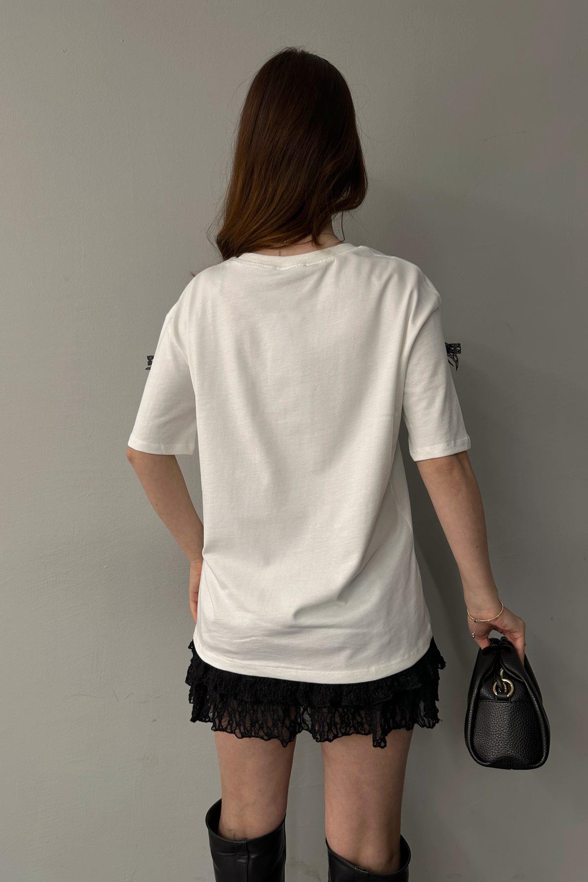 ALO NAKIŞ DETAYLI TSHIRT