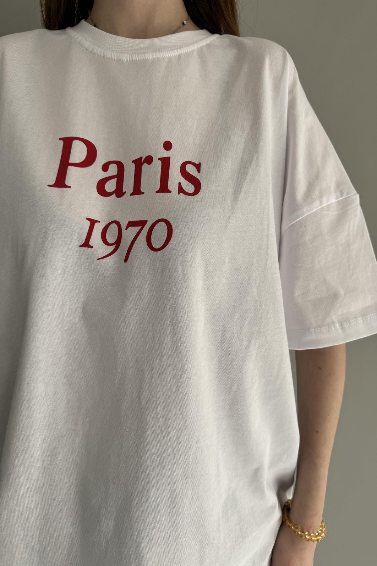 BASKI DETAY TSHIRT