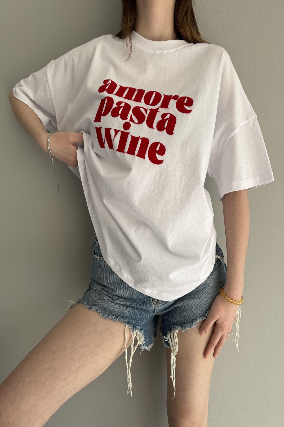BASKI DETAY TSHIRT
