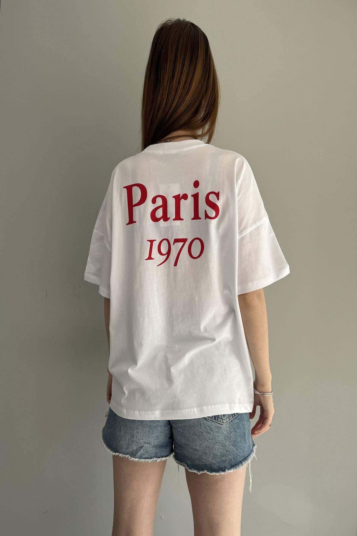 BASKI DETAY TSHIRT
