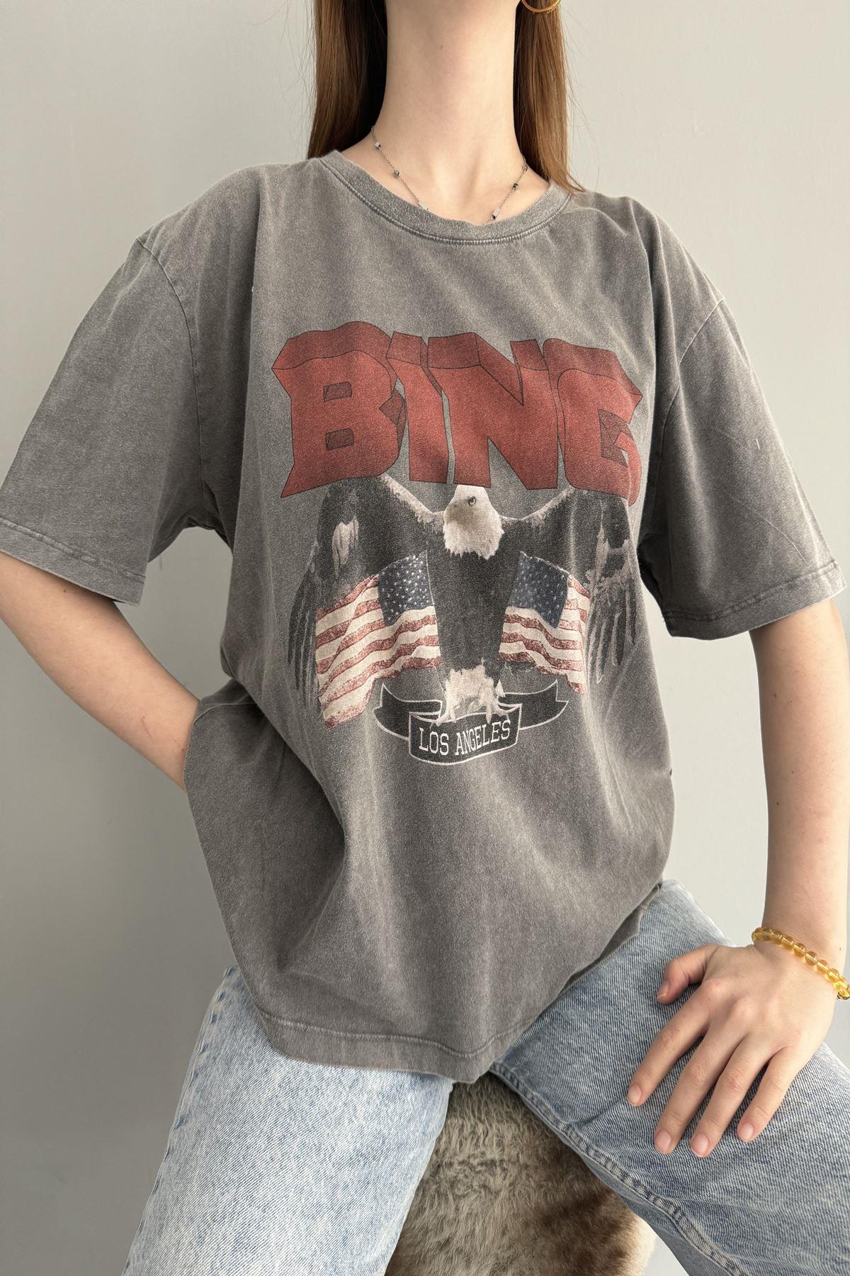 BASKI DETAYLI TSHIRT