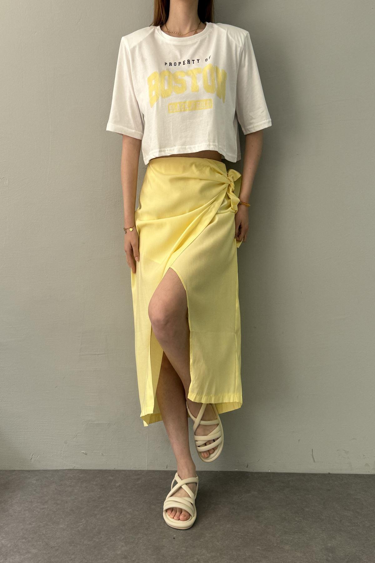 BASKI DETAYLI TSHIRT