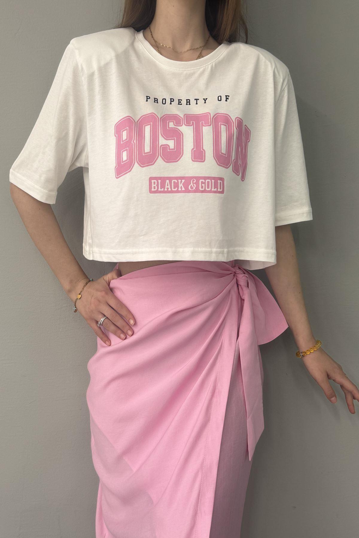 BASKI DETAYLI TSHIRT