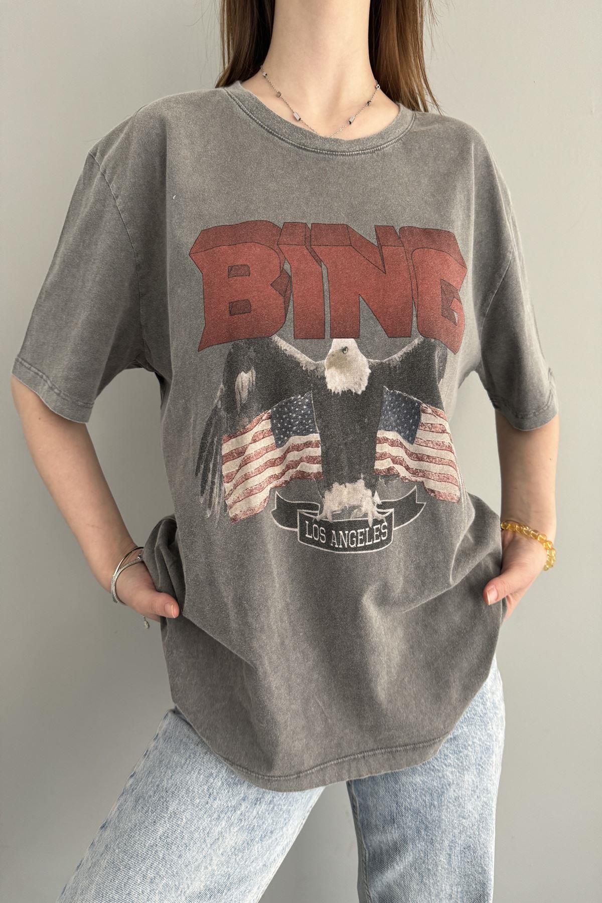 BASKI DETAYLI TSHIRT