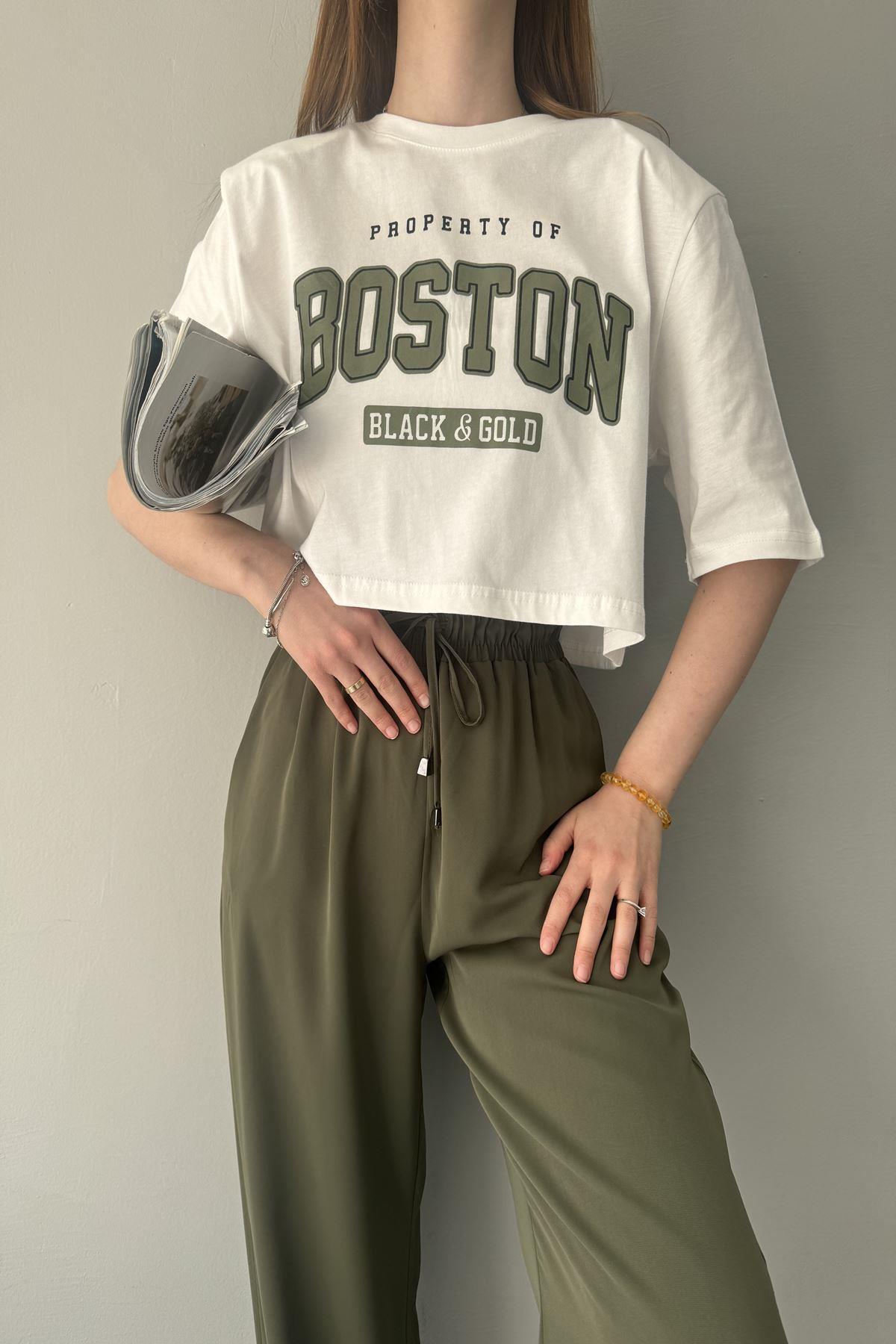 BASKI DETAYLI TSHIRT
