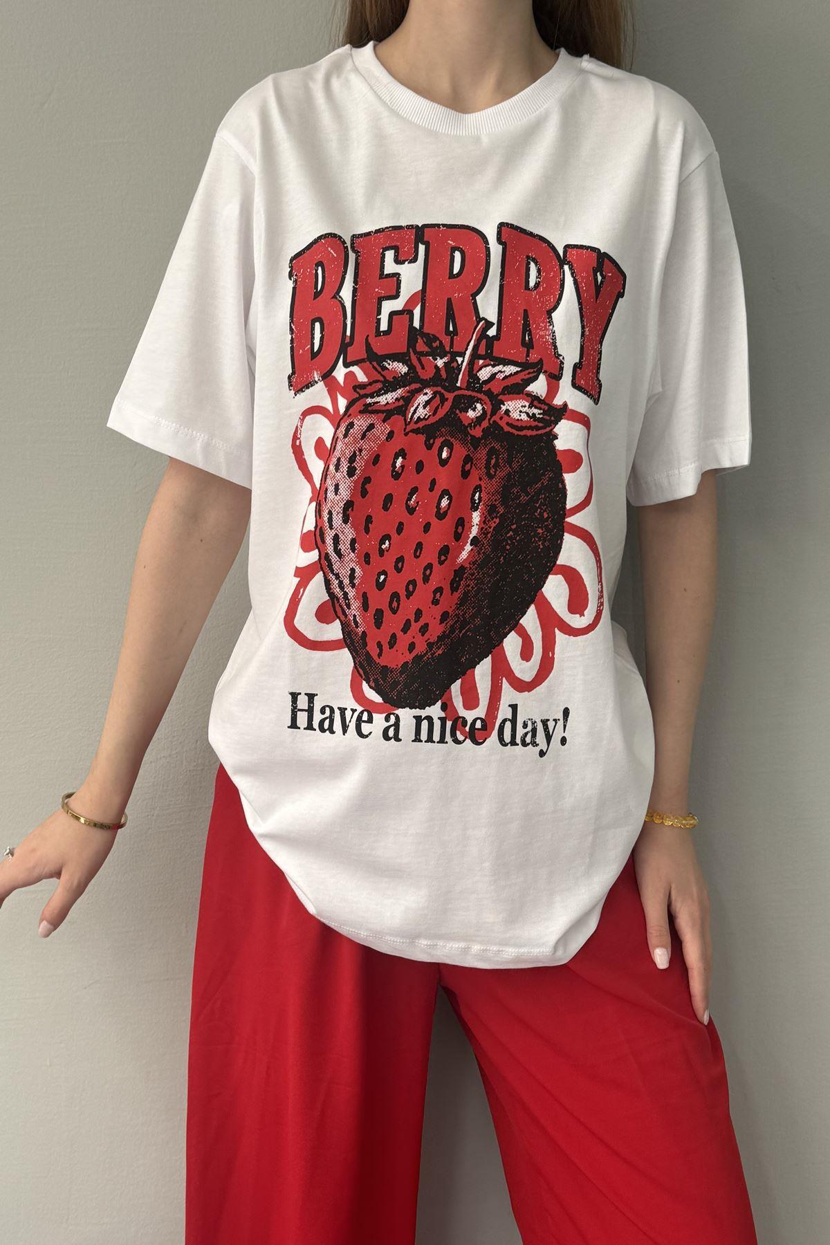 BASKILI BİSİKLET YAKA TSHIRT