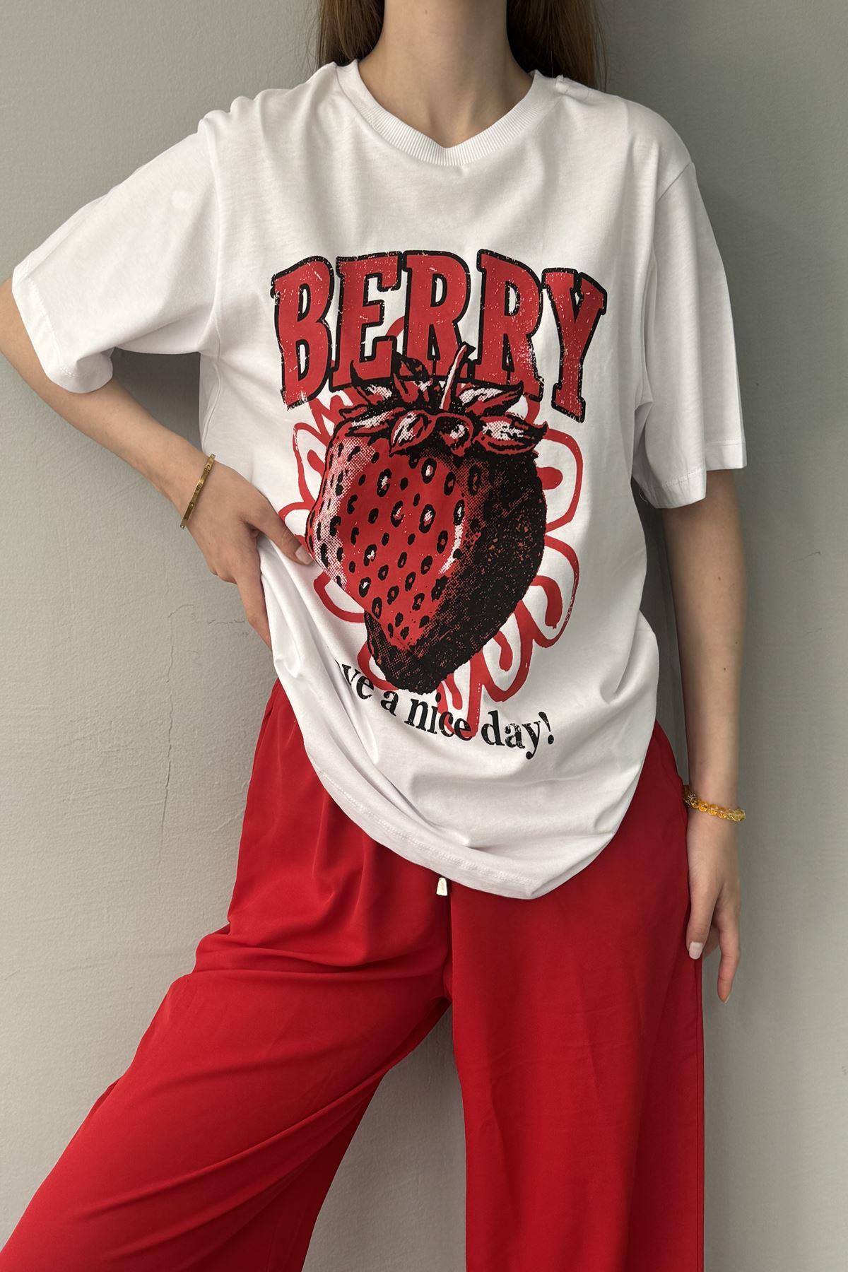 BASKILI BİSİKLET YAKA TSHIRT