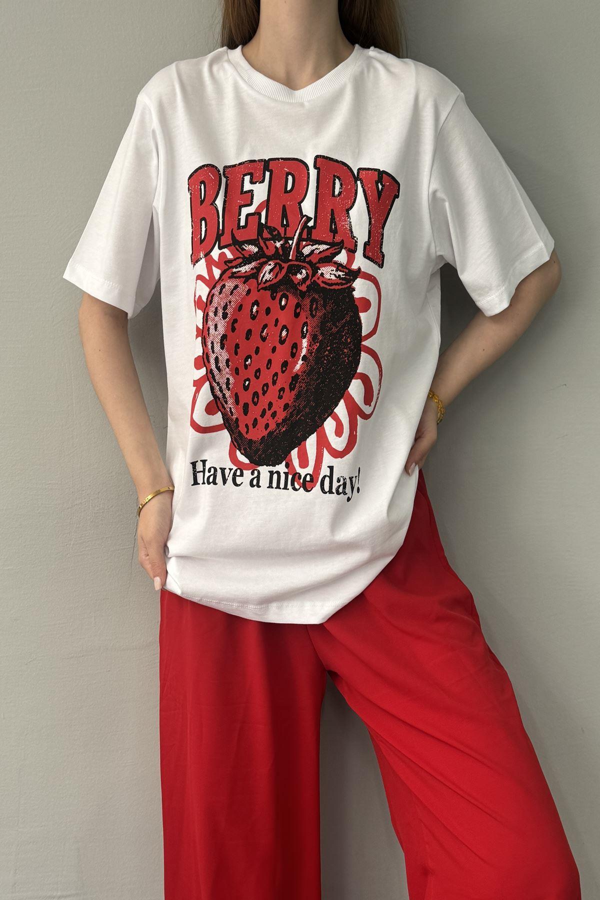 BASKILI BİSİKLET YAKA TSHIRT